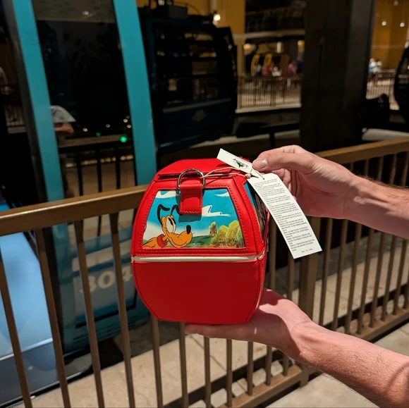 NEW Disney Parks Loungefly Skyliner Shoulder Bag Purse Mickey Mouse Donald Duck - Picture 9 of 10